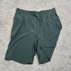 Lululemon Shorts Mens Large Green Athletic Running Training Lightweight Gym